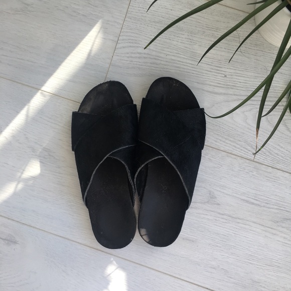 Franco Sarto Horsehair Slides - Picture 3 of 5